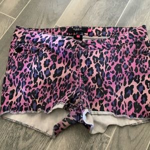 Torrid pink and purple leopard shorts